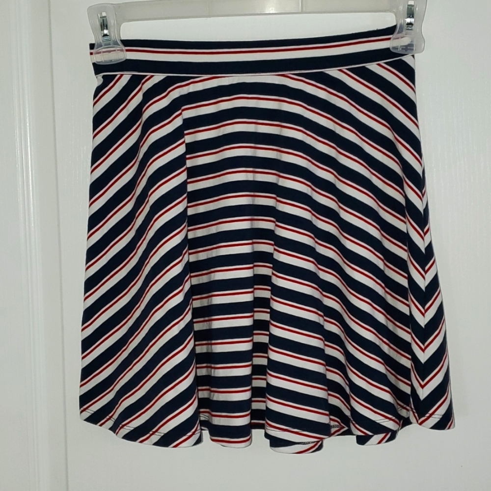 Hollister red white and blue skirt size small